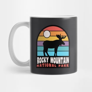 Rocky Mountain National Park Moose Badge Mug